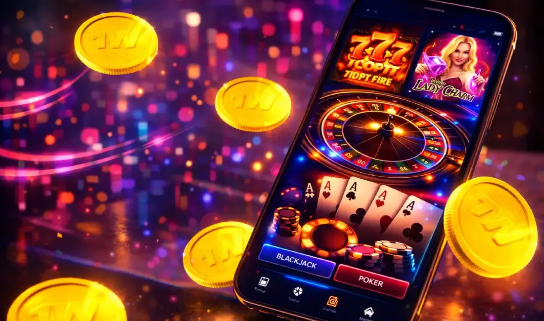 An app making a withdrawal in a phone